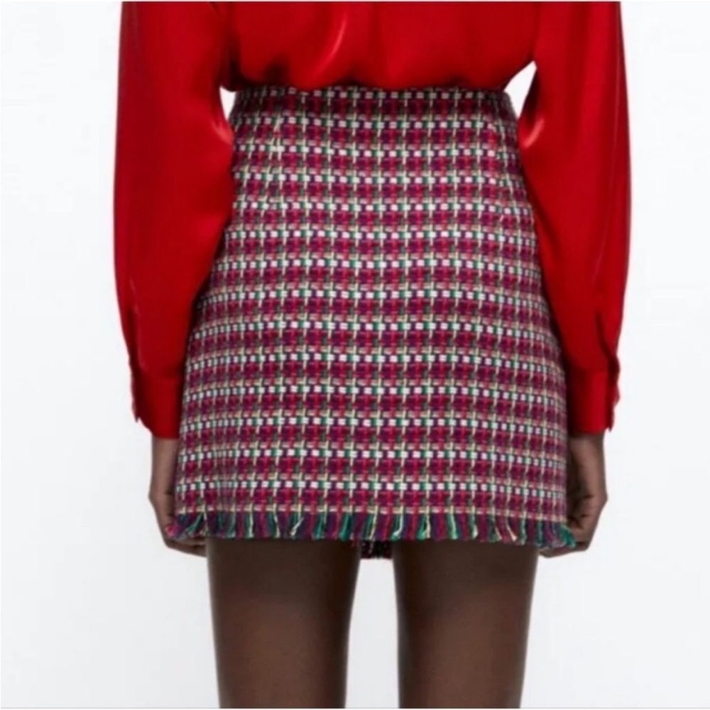 Zara Knit Button Up Skirt - Picture 2 of 2